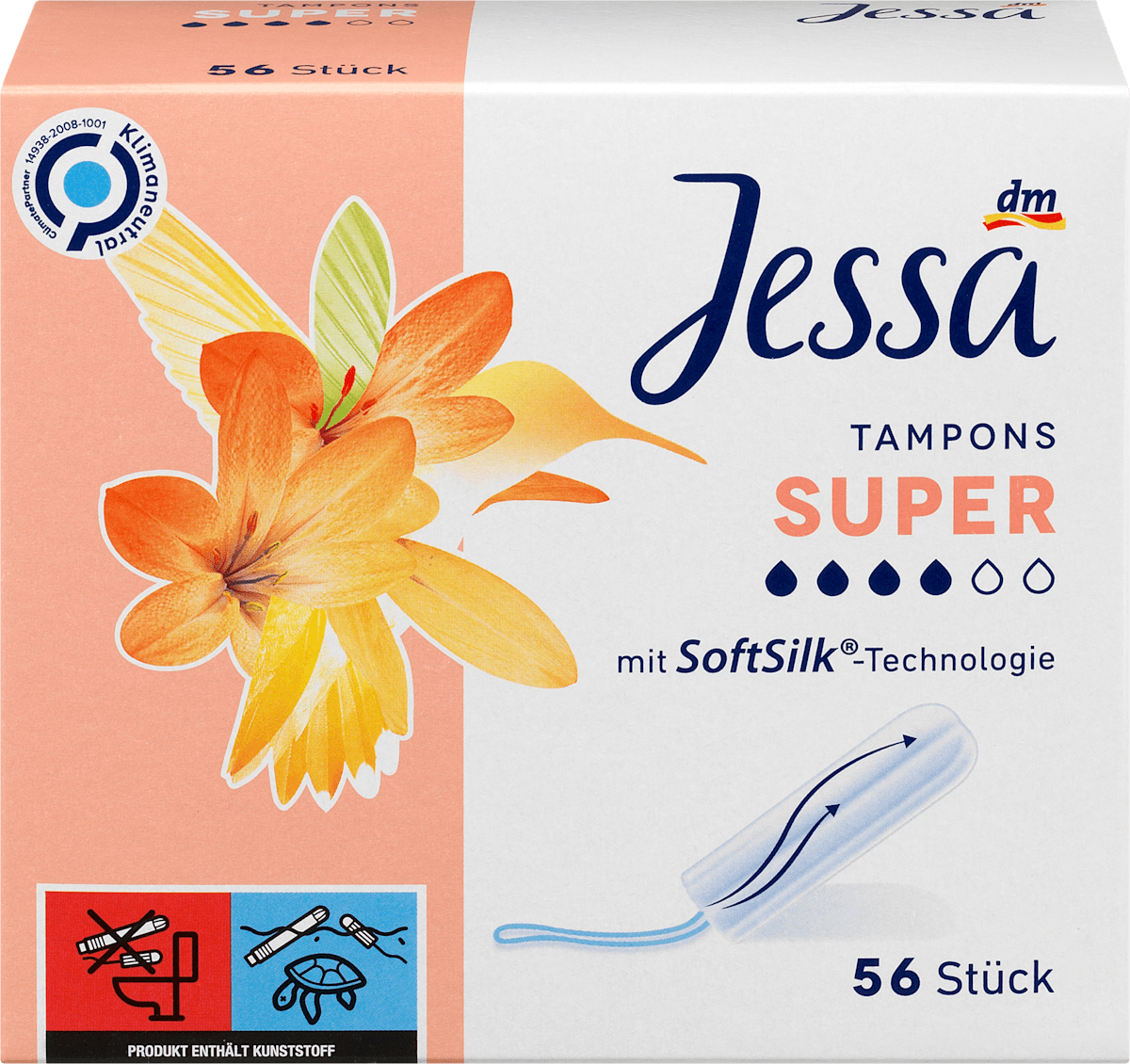 Jessa Tampons Super, 56 St dauerhaft günstig online kaufen dm.de