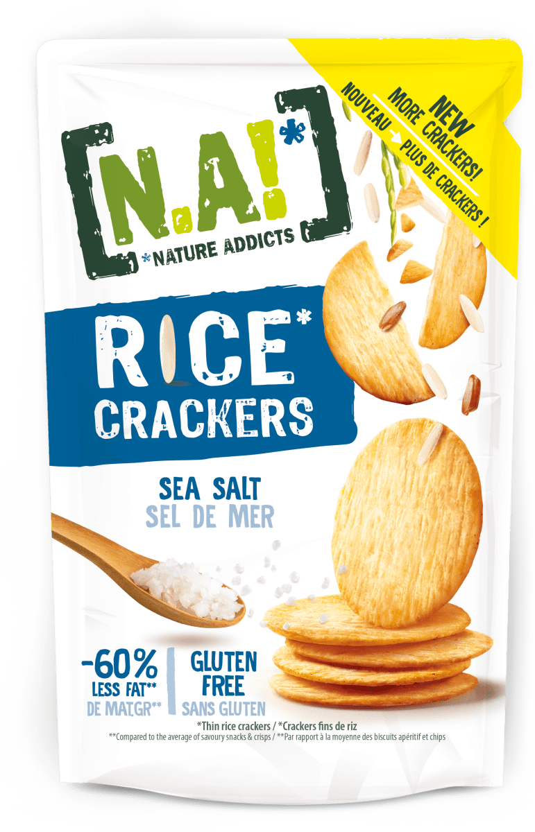 N.A! Ryžové krekry Rice Crackers morská soľ, 85 g nakupujte vždy