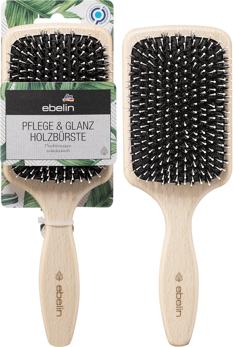 Kashōki Touch Of Nature Haarbürste Aus Holz – Paddle-Bürste Für Langes, Dickes Haar, Mit Wildschweinborsten