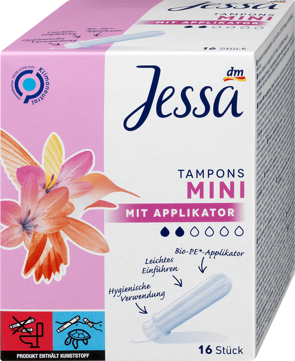 Jessa Tampons Mini mit Applikator, 16 St dm.at