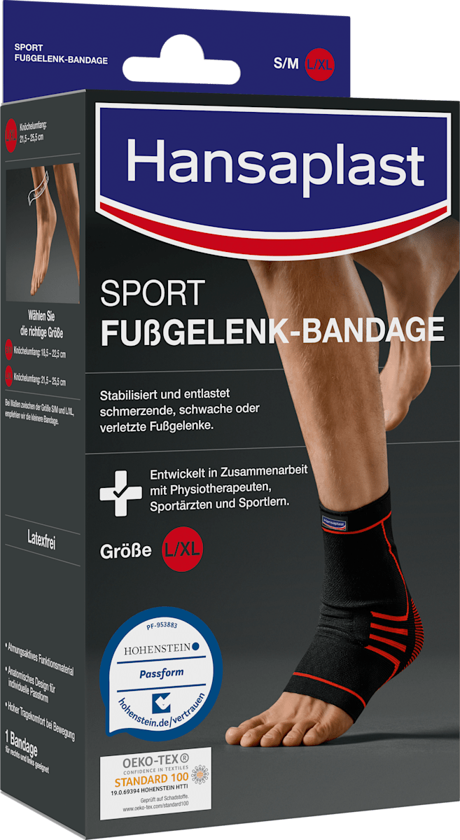 Hansaplast FußgelenkBandage Gr. L/XL, 1 St dauerhaft günstig online