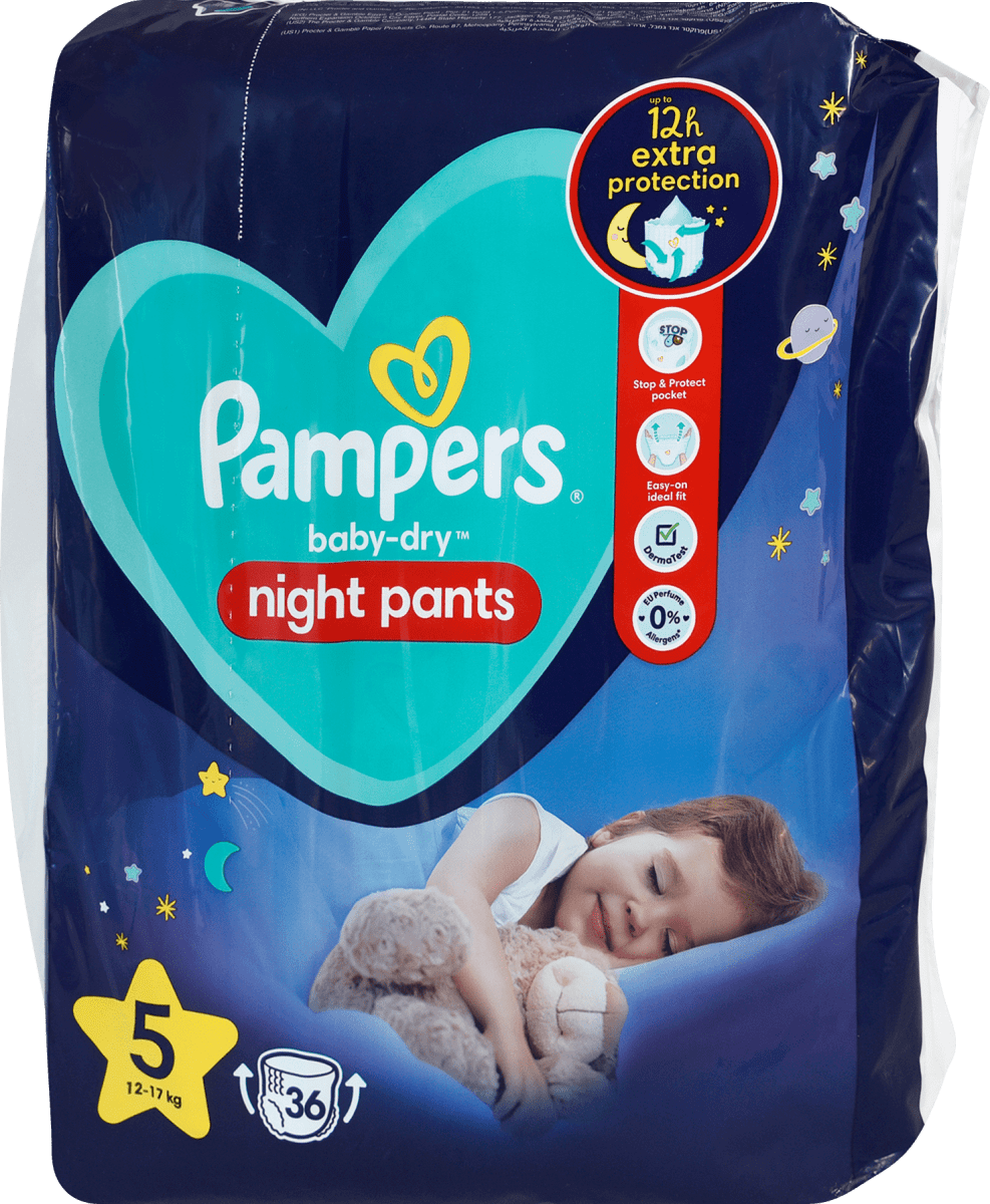 Pampers Baby dry Night pants Gr 5 (12 17 kg) 36 St dm at