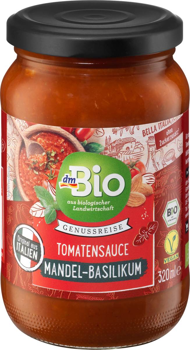 dmBio Tomatensauce Mandel-Basilikum, 340 g dauerhaft günstig online ...