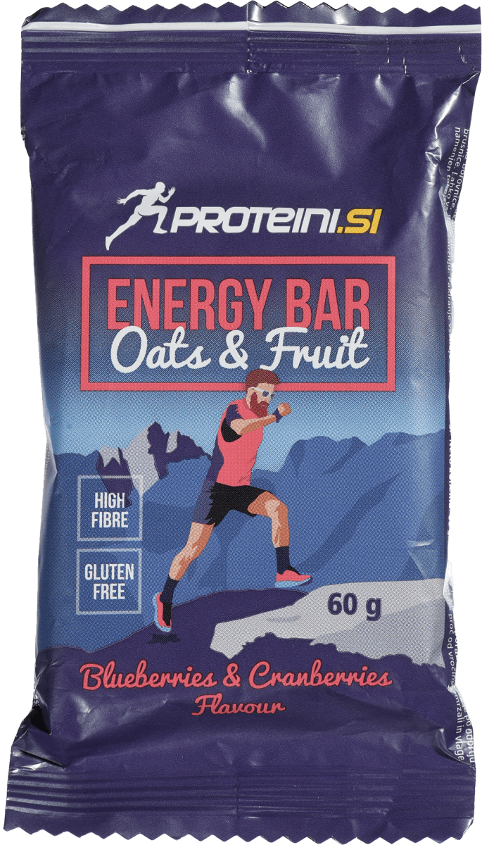 proteini.si Oats & Fruit ENERGY BAR borovnica i brusnica, 60 g