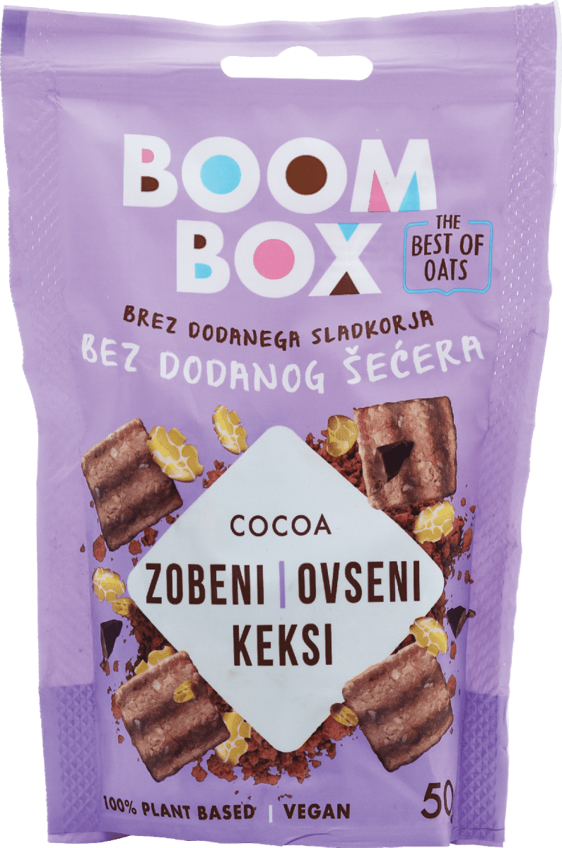 BOOM BOX Zobeni keksi kakao, 50 g kupujte online po uvijek povoljnim