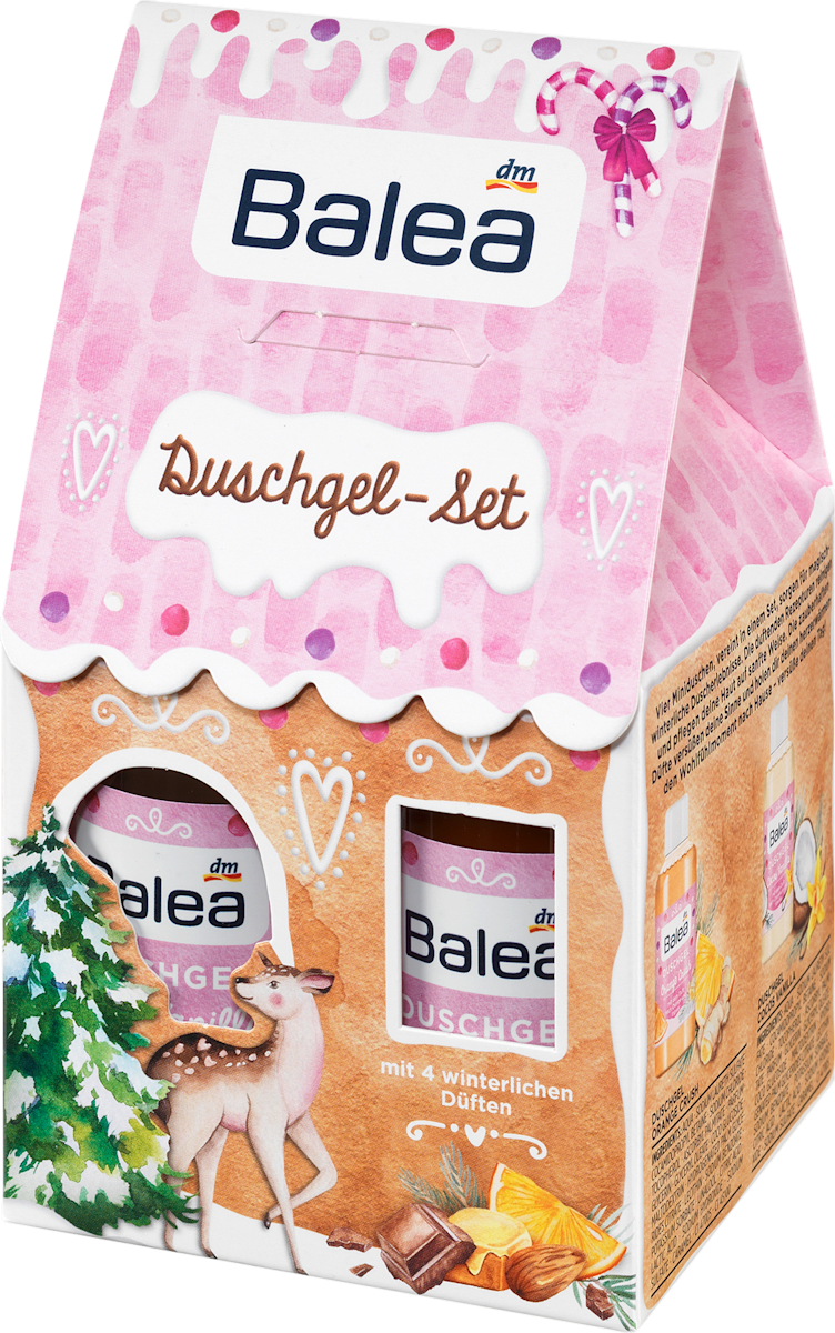 Balea Geschenkset Weihnachten Lebkuchenhaus 4tlg, 1 St dauerhaft