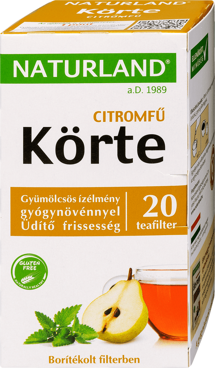 NATURLAND Körtecitromfű gyümölcstea, 20 filter, 40 g dm.hu