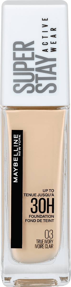 Maybelline SuperStay Active Wear Puder-Make-up | 24H Halt, Mattes Finish, Mittlere Bis Hohe Deckkraft | Schattierung 128