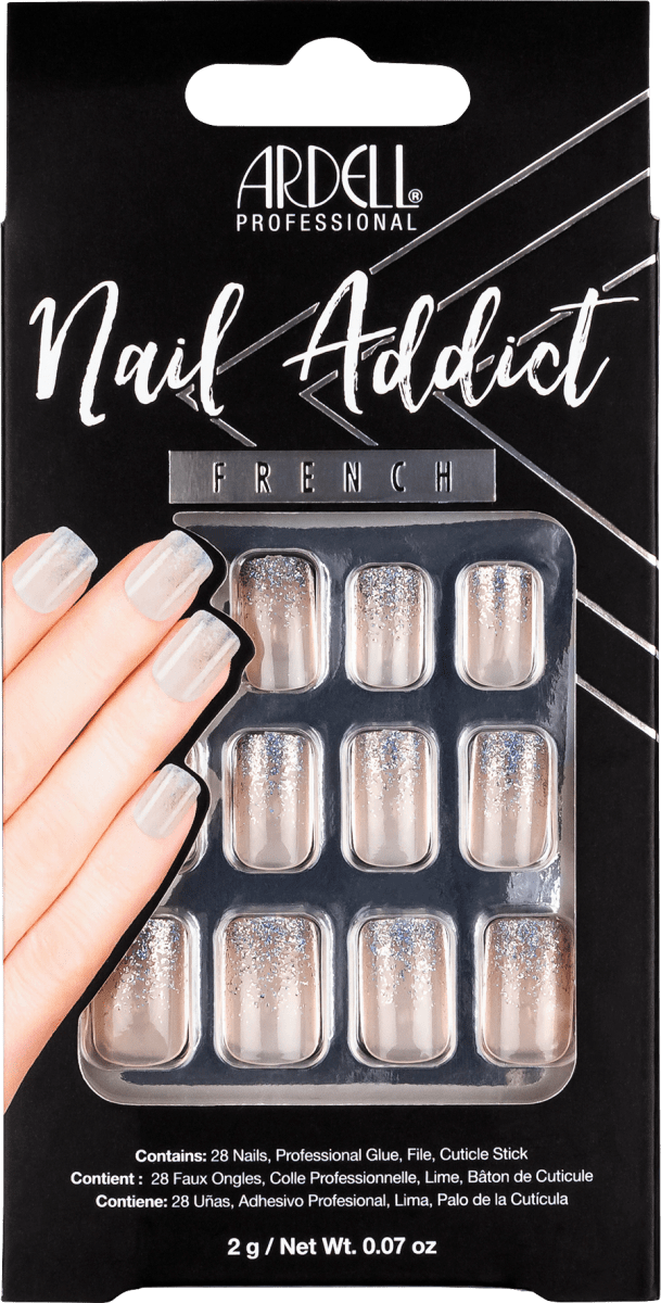 ARDELL Künstliche Nägel Nail Addict French Glitter, 24 St dauerhaft günstig online kaufen | dm.de