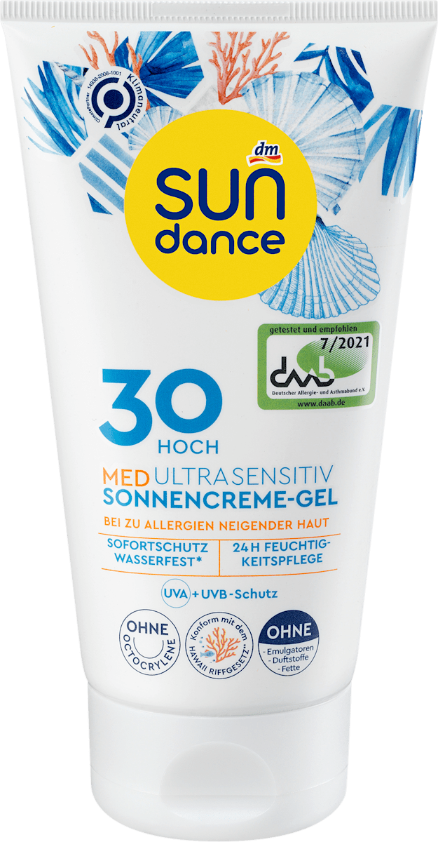 SUNDANCE Sonnencreme Gel, MED ultra sensitiv, LSF 30, 150 ml