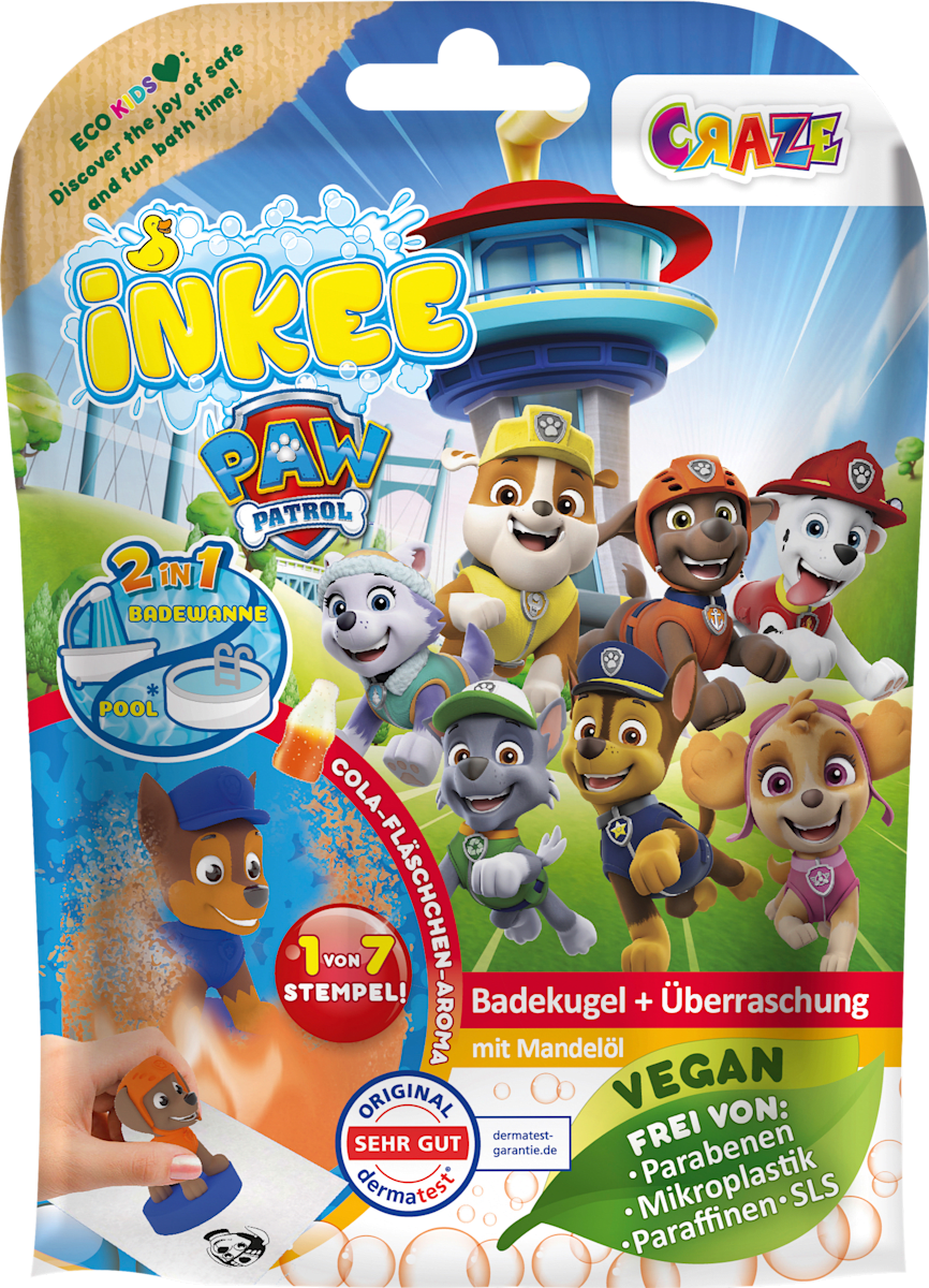 Kinder Badezusatz Badebombe Paw Patrol, 1 St
