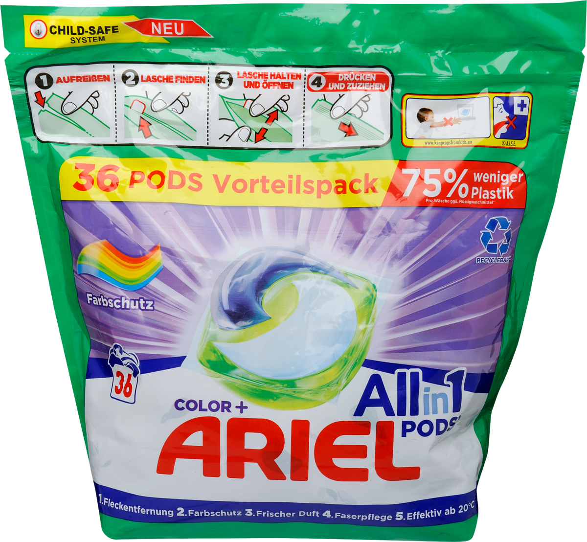 ARIEL Color+ kapsule za pranje rublja, 36 kom. dm.hr
