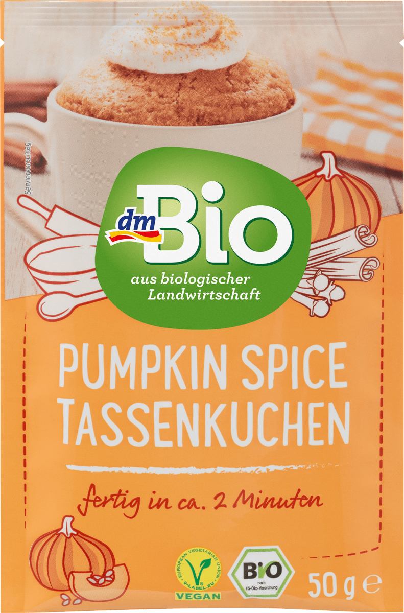 dmBio Pumpkin Spice Tassenkuchen, 50 g | dm.at