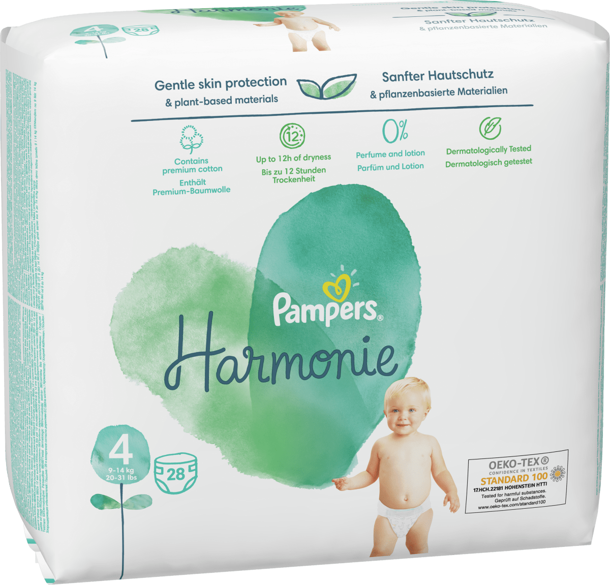 Pampers Harmonie Пелени 4 (914 кг), 28 бр. Пазарувай трайно изгодно онлайн