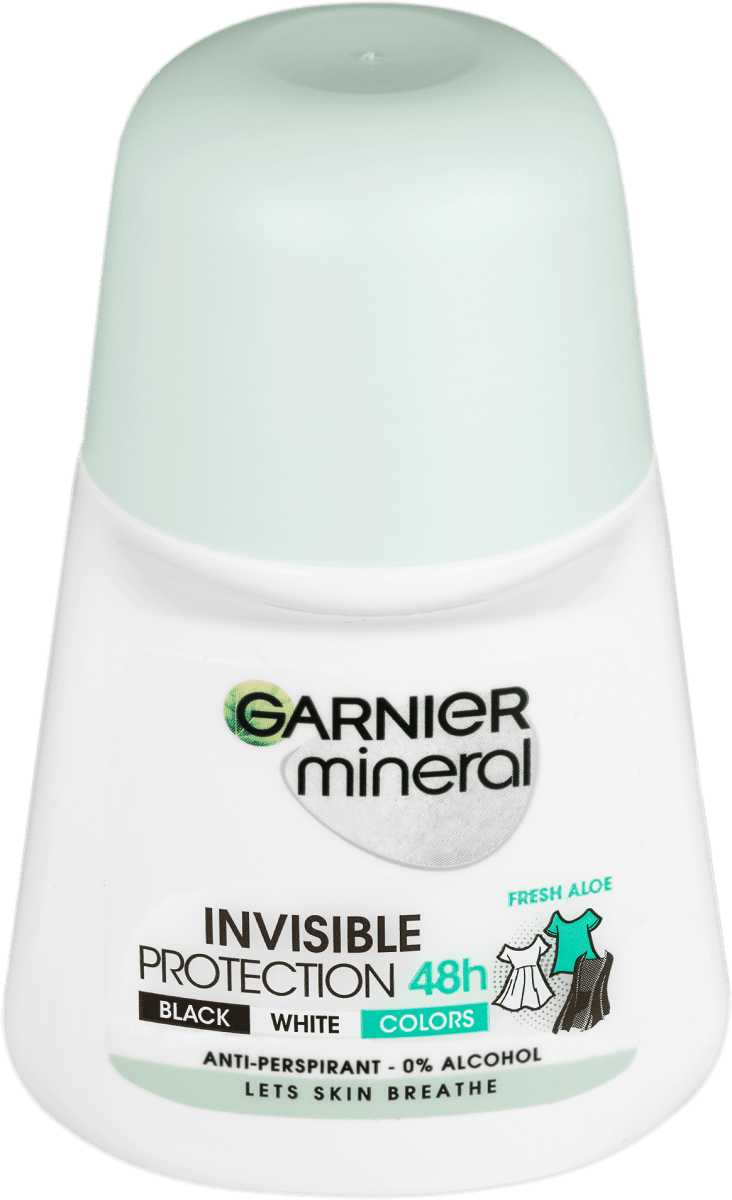 GARNIER minerální antiperspirant rollon Invisible, 50 ml dm.cz