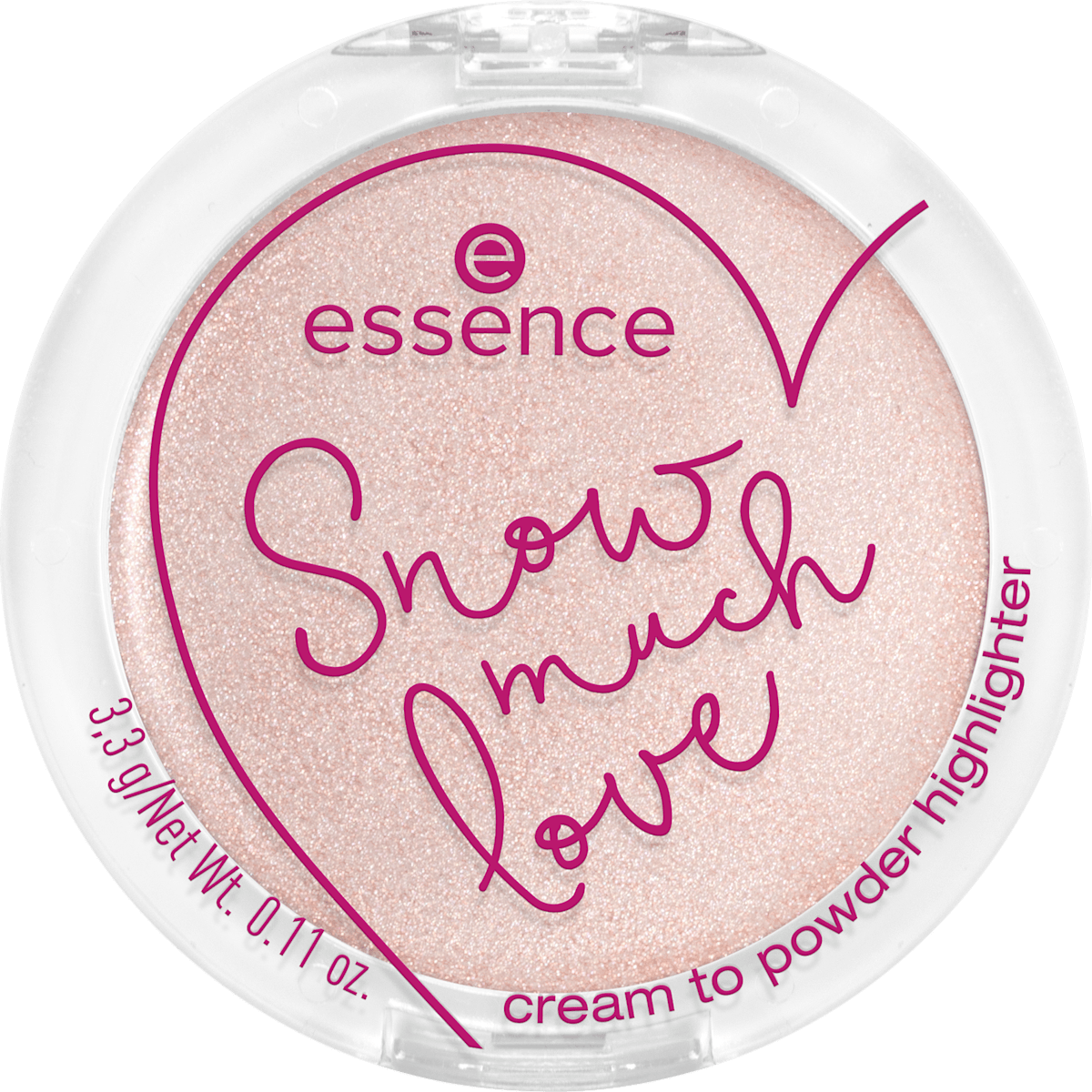 essence cosmetics Highlighter Snow Much Love 01, 3,3 g dauerhaft