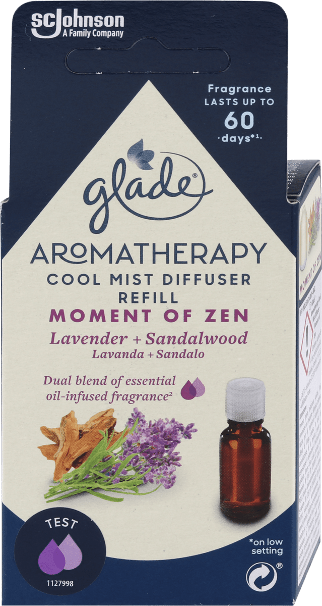 glade Aromatherapy Moment of Zen refill za difuzor lavandin i