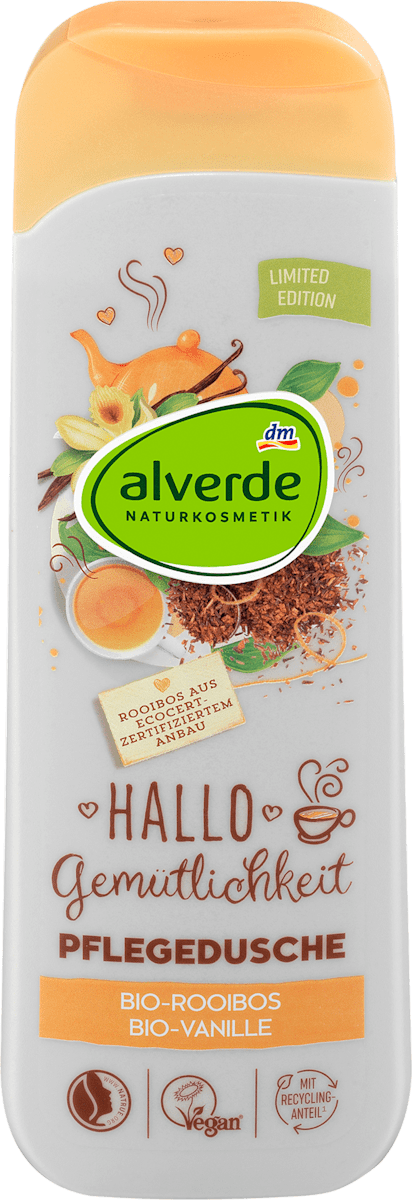 alverde NATURKOSMETIK Duschgel Hallo Gemütlichkeit, Bio-Vanille, Bio ...