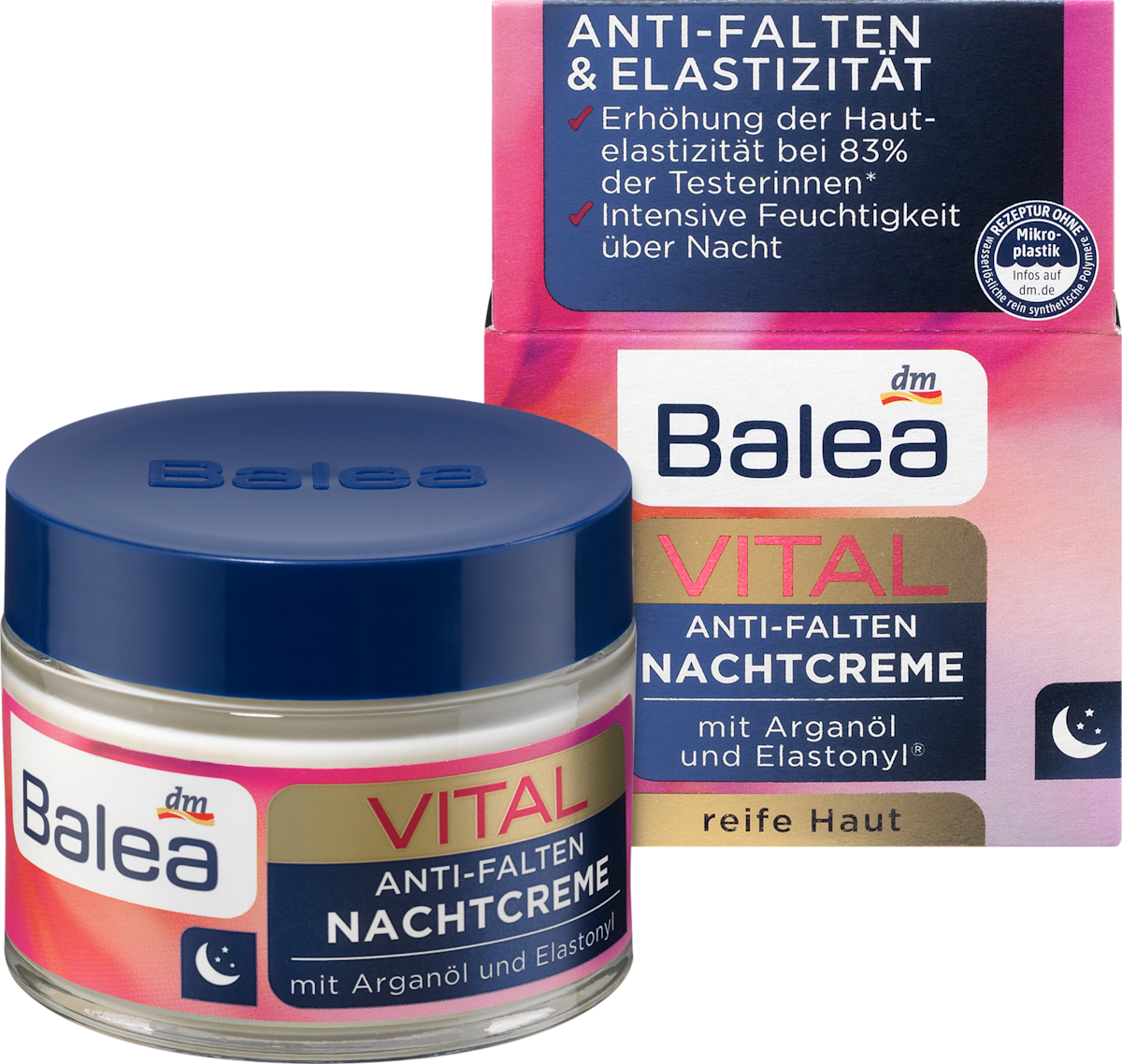 Balea Vital AntiFalten Nachtcreme, 50 ml dauerhaft günstig online