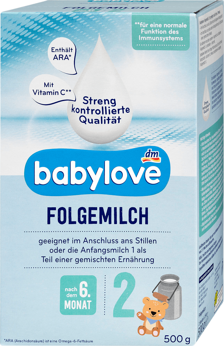babylove Folgemilch 2, 500 g dm.at