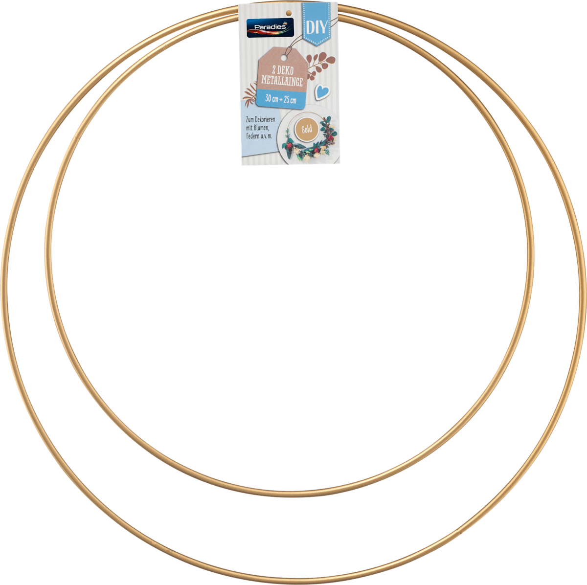 Vaessen Creative Metallring Gold 60cm - Für Traumfänger, Makramee Und Wanddekoration