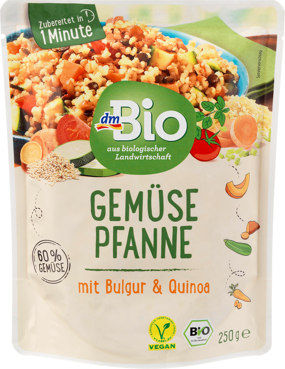 dmBio Gemüsepfanne mit Bulgur und Quinoa, 250 g | dm.at