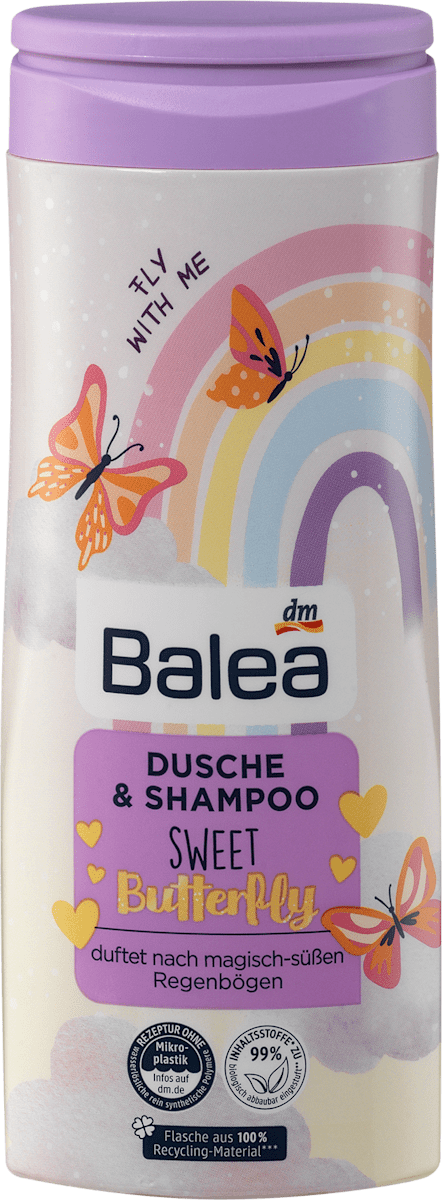 Kinder Dusche & Shampoo Sweet Butterfly, 300 ml