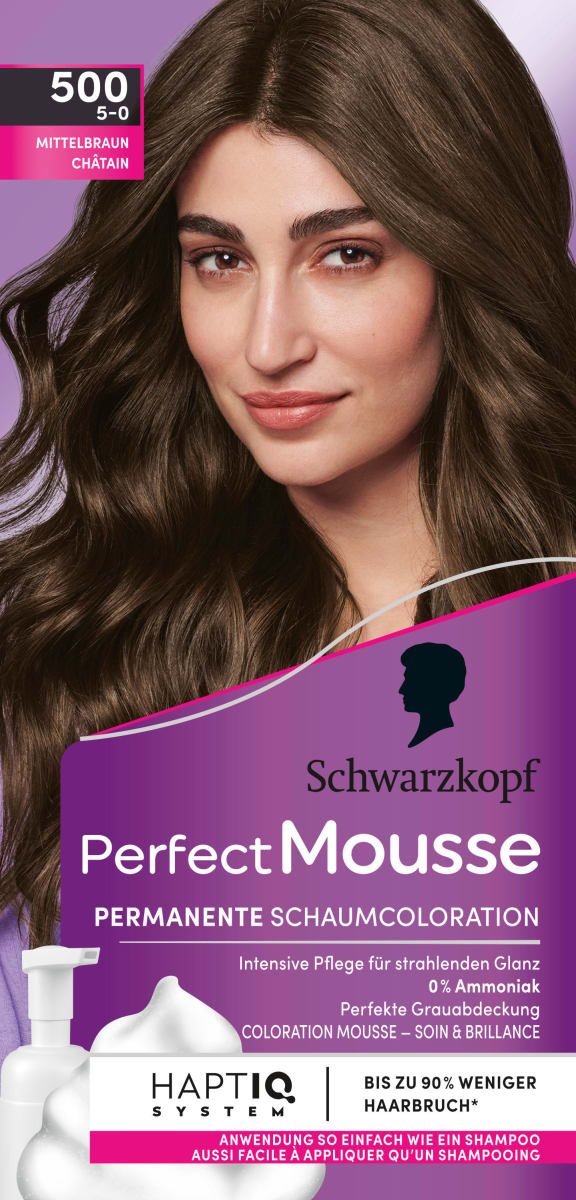 Schwarzkopf Perfect Mousse Haarfarbe Schaum Mittelbraun, 1 günstig kaufen | dm.de