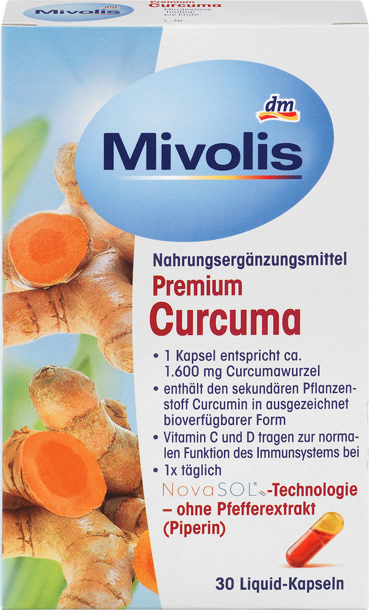 Premium Curcuma Kapseln, 30 St., 19 g