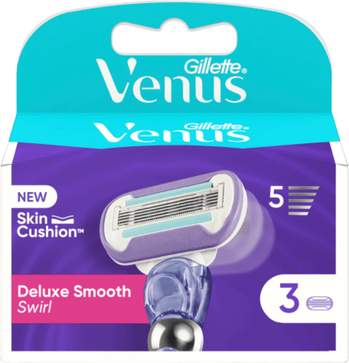 Gillette Venus Venus Swirl 3 lamette di ricambio per rasoio da donna, 3 ...
