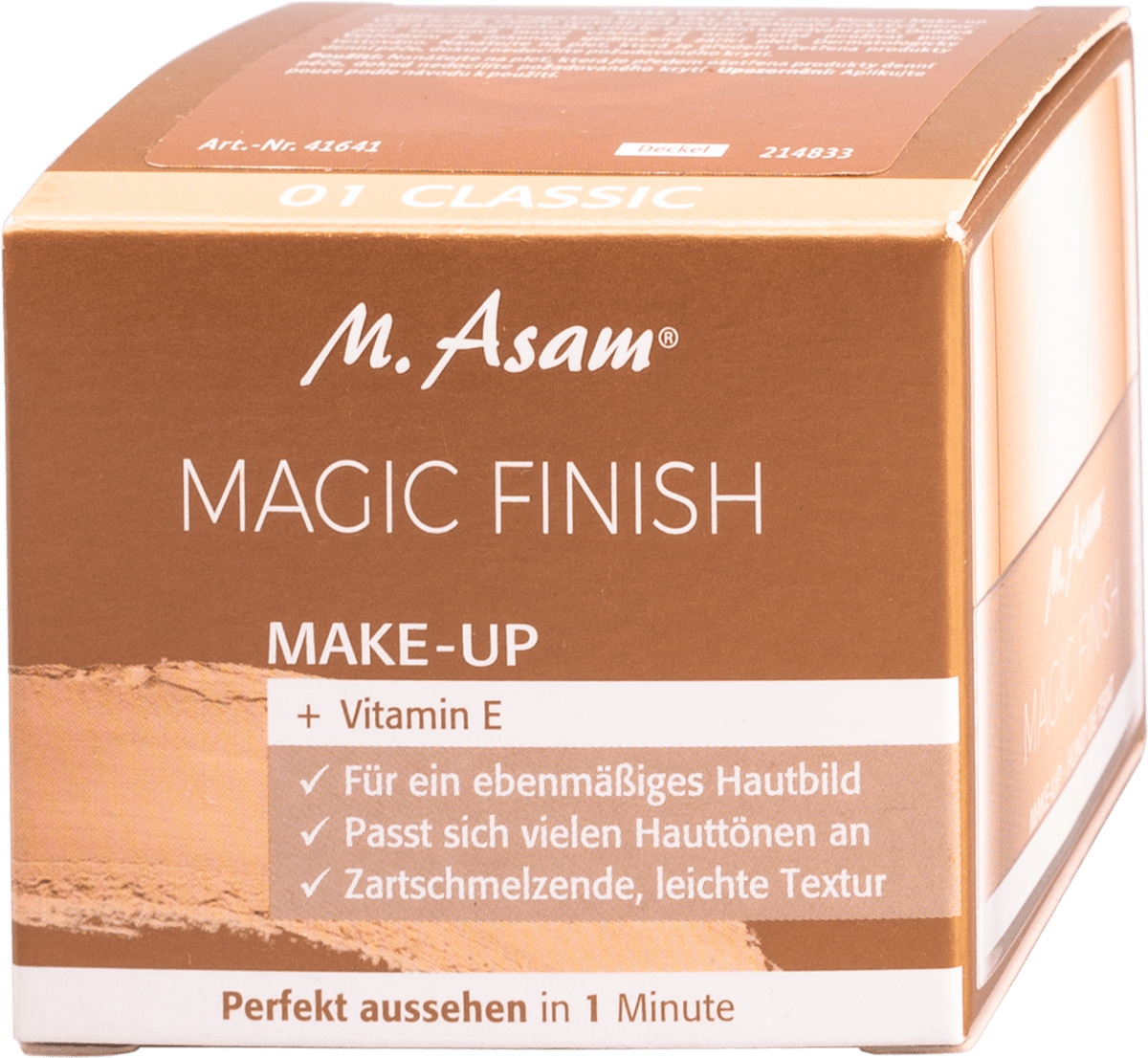 M. Asam MAGIC FINISH MAKE-UP + vitamin E mousse tečni puder – 01 