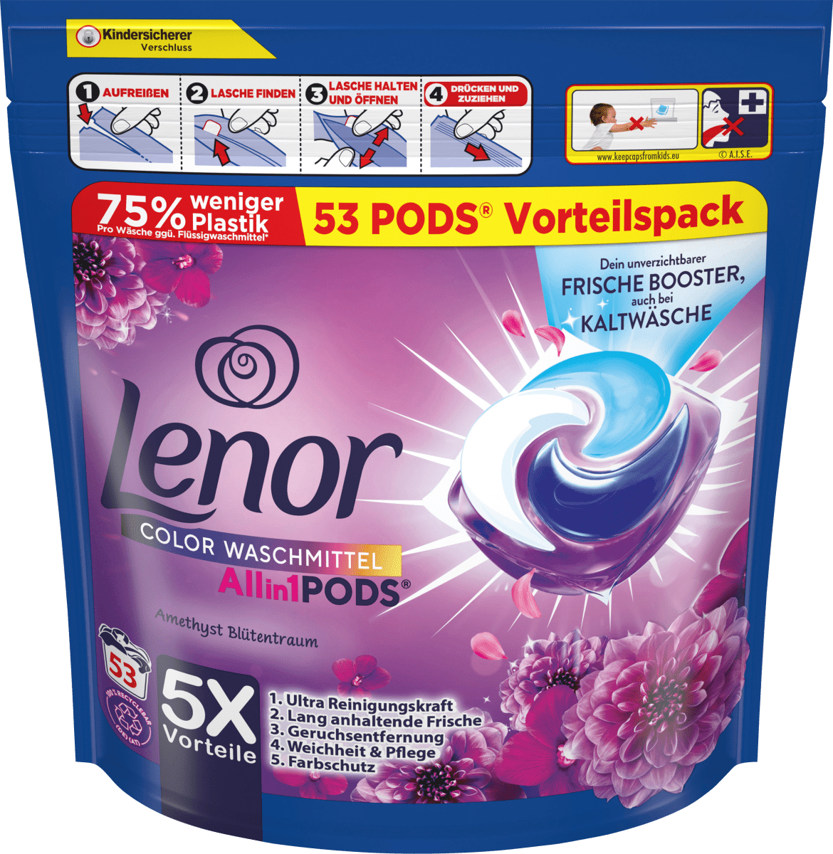 Colorwaschmittel Pods Amethyst, 53 Wl