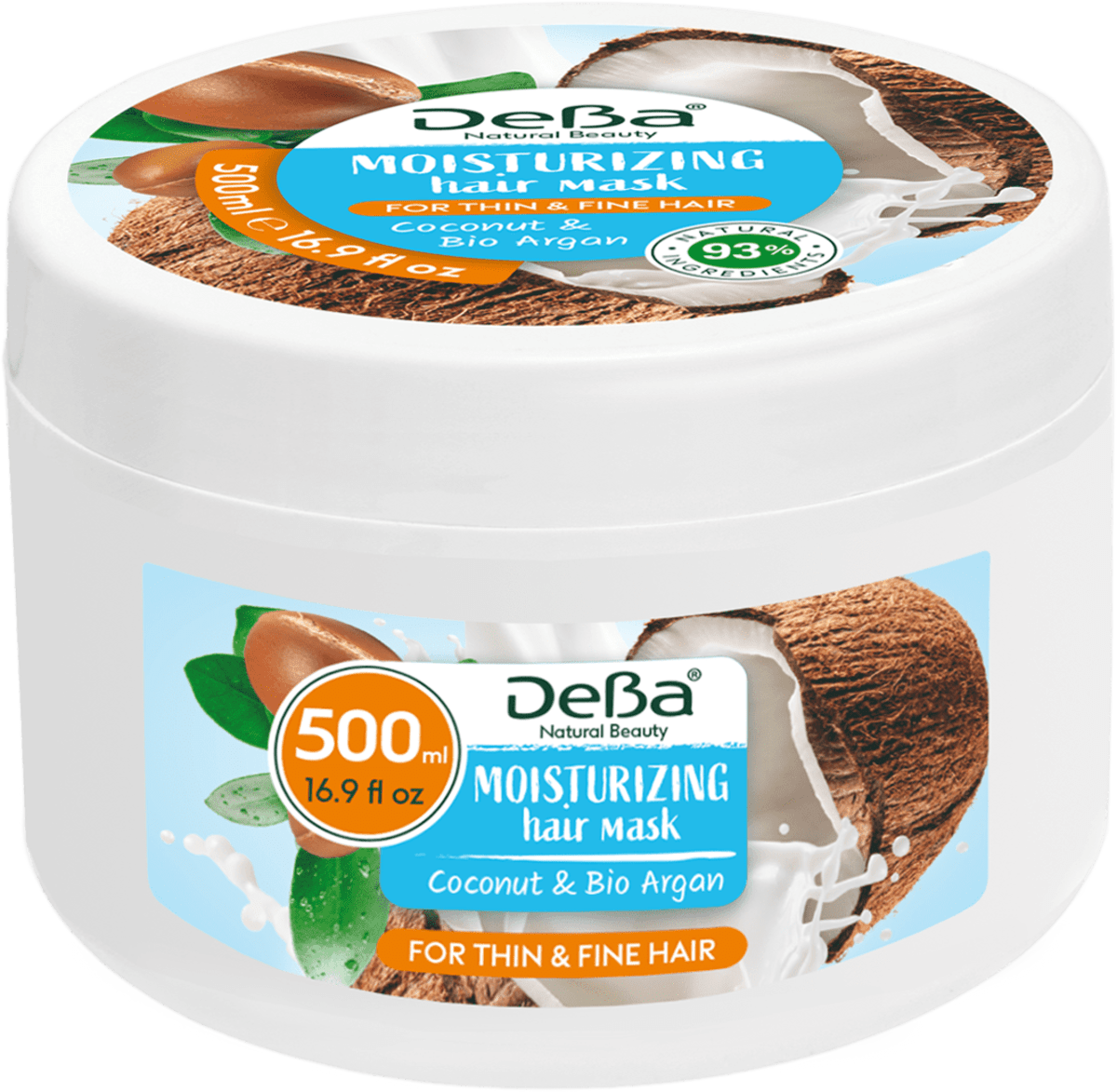 Дева Маска за коса Coconut&Bio Argan, 500 ml Пазарувай трайно изгодно ...