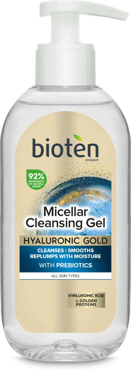 bioten Почистващ гел за лице Hyaluronic Gold, 200 ml Пазарувай трайно ...