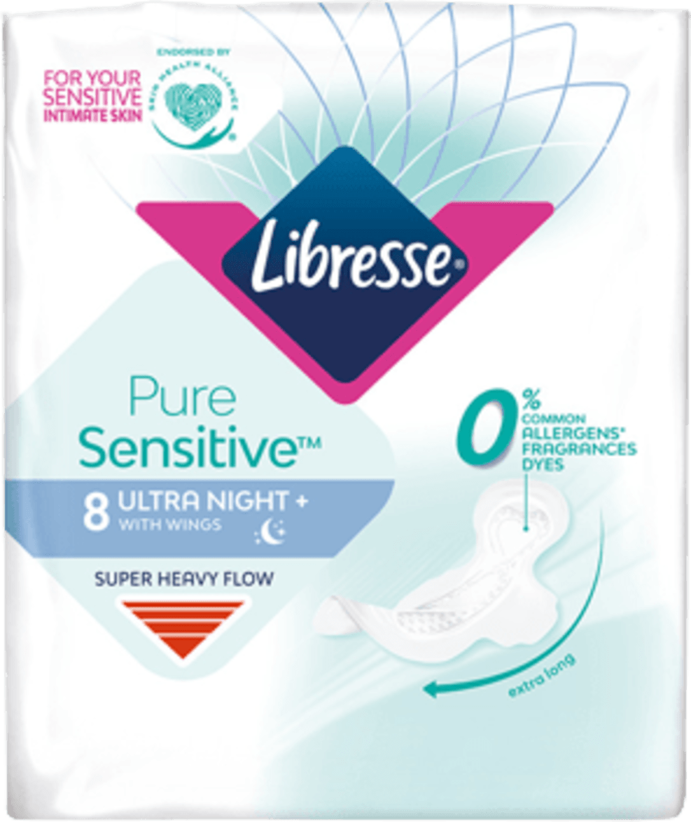 Libresse Ultra Night Pure Sensitive ulošci s krilcima, 8 kom. kupujte ...