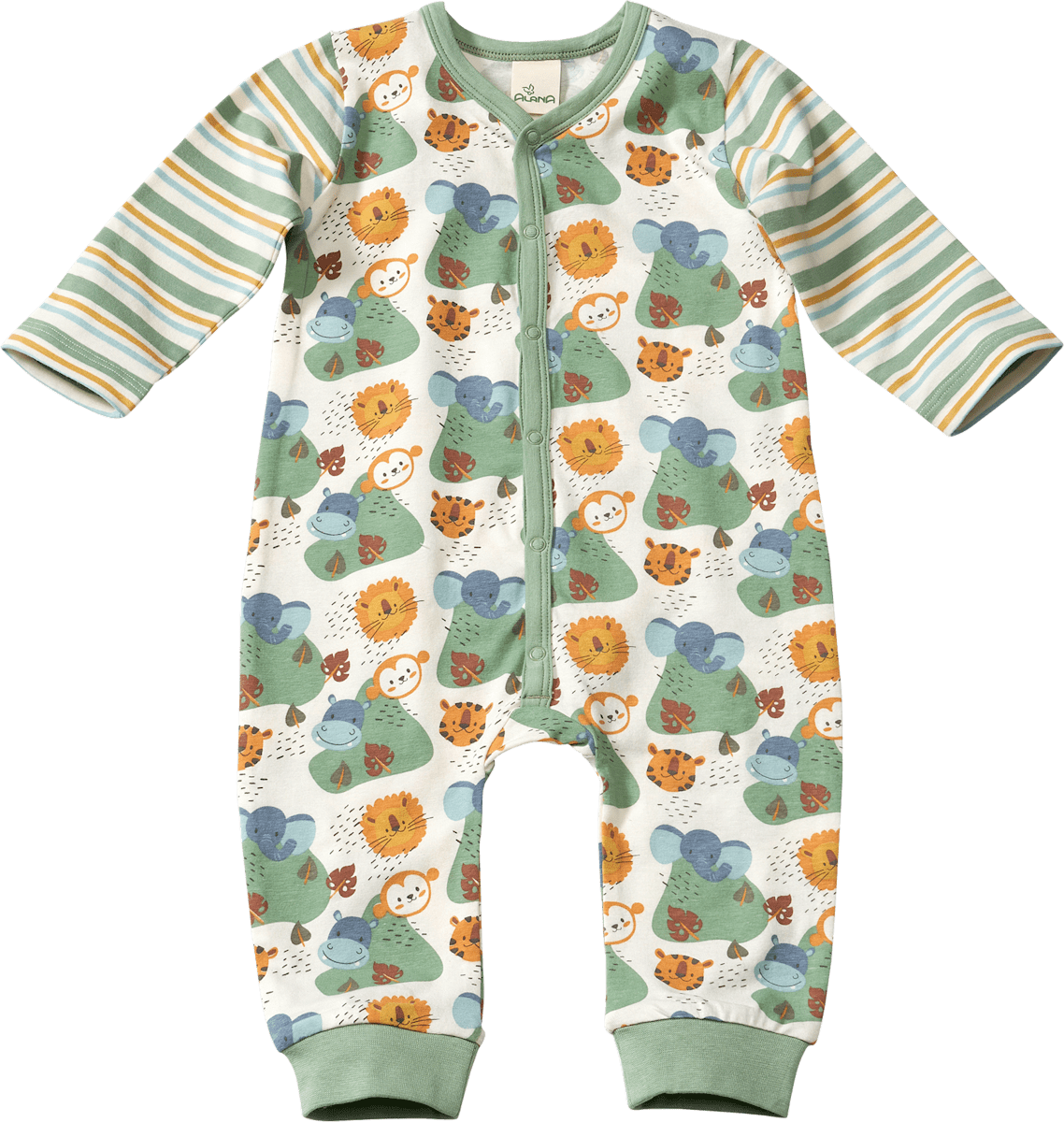 O2Baby Schlafanzug Mit Füßen – Aus Bio-Baumwolle, Reißverschluss Vorne, Für Jungen & Mädchen