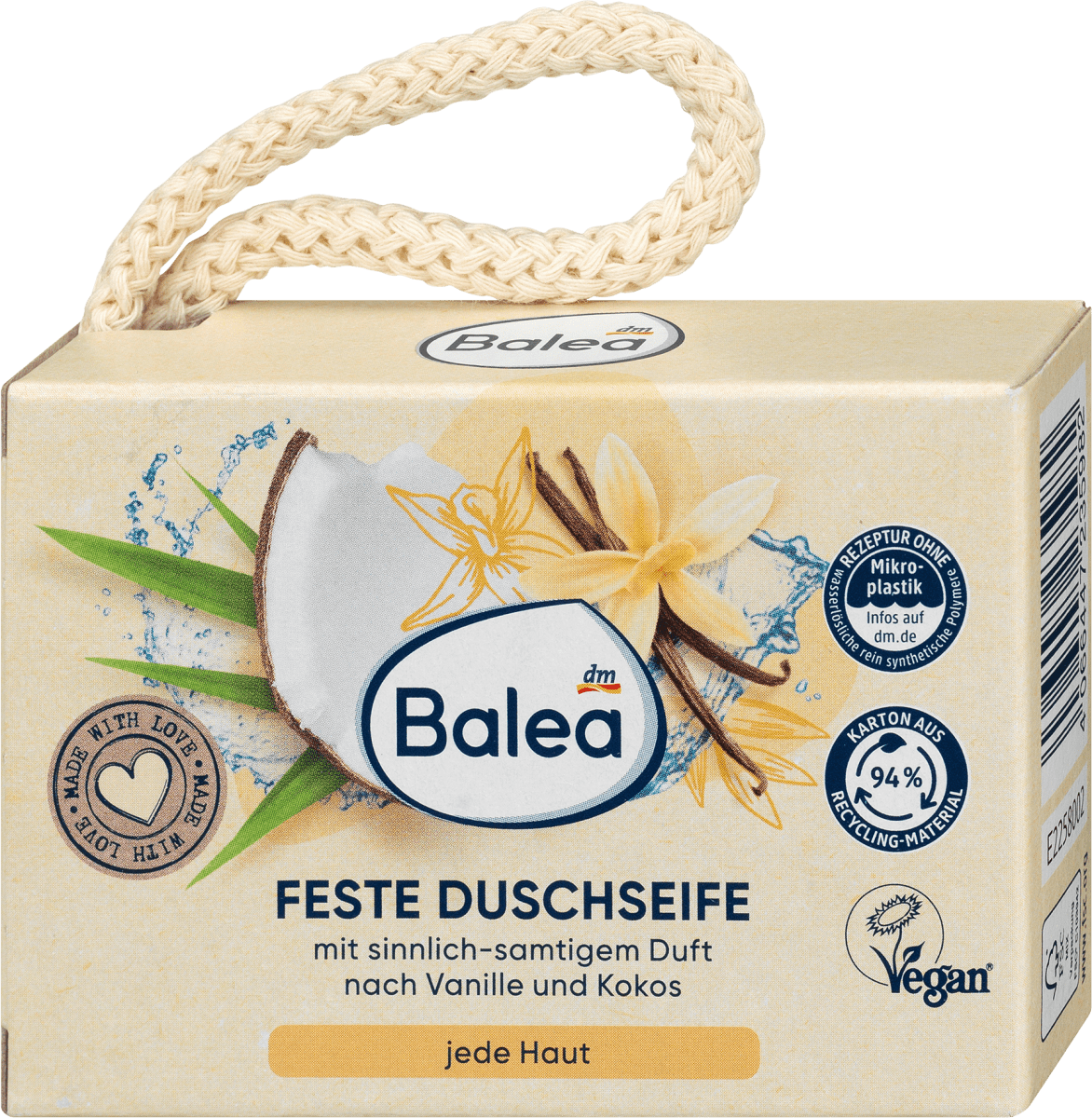 Balea Feste Duschseife Vanille & Kokos, 100 g dauerhaft günstig kaufen | dm.de