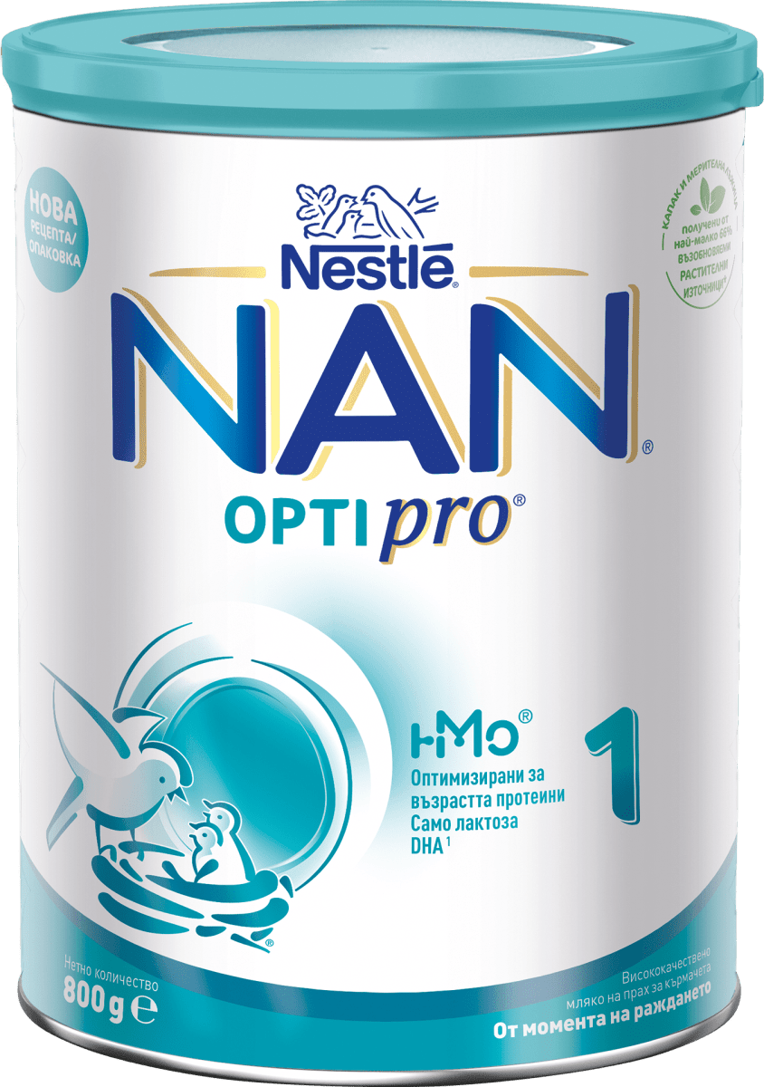 Nestlé NAN Мляко за кърмачета за начално хранене Opti pro 1 ( от 0+ до ...