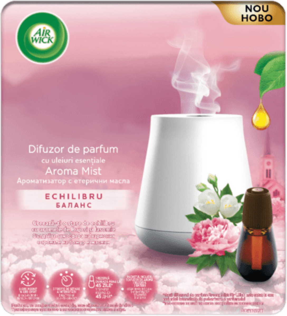 AIRWICK Difuzor cu uleiuri esențiale și rezervă Peony cumpără permanent ...