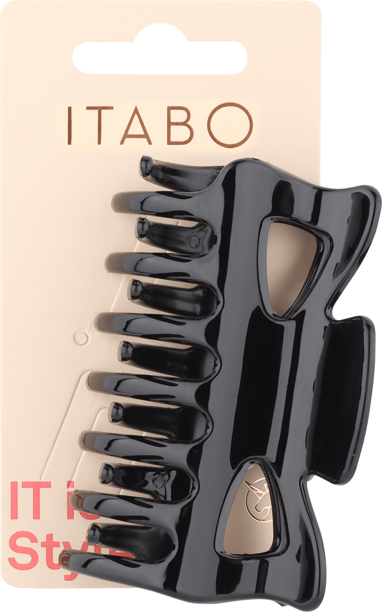 ITABO Velika kopča za kosu crna, 1 kom. dm.hr