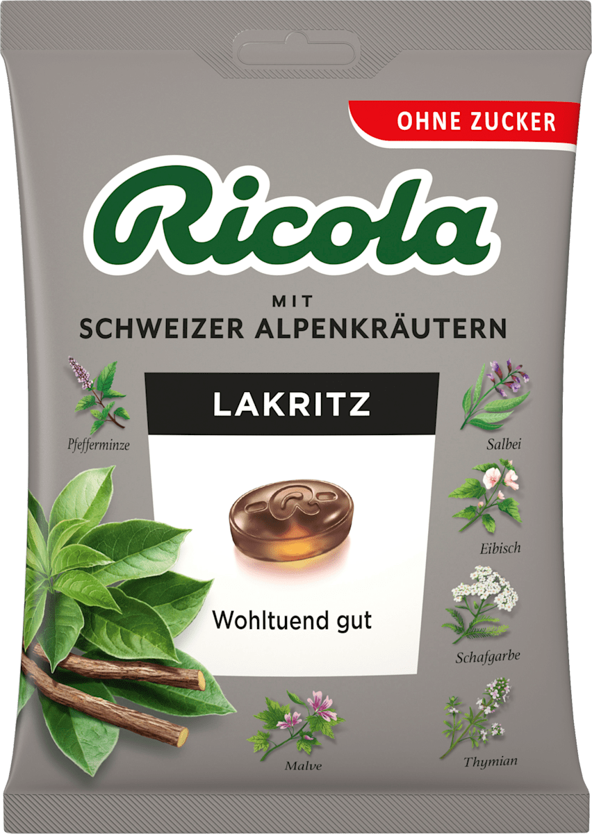 Bonbon, Lakritz, zuckerfrei, 75 g