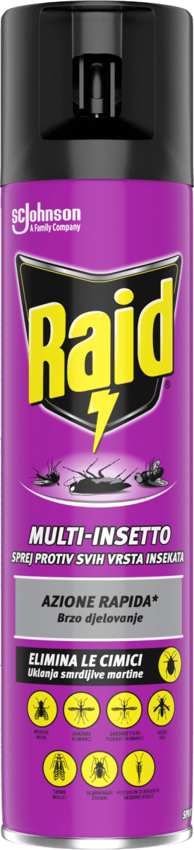 Raid Аерозол против насекоми Multiinsect, 400 ml Пазарувай трайно ...