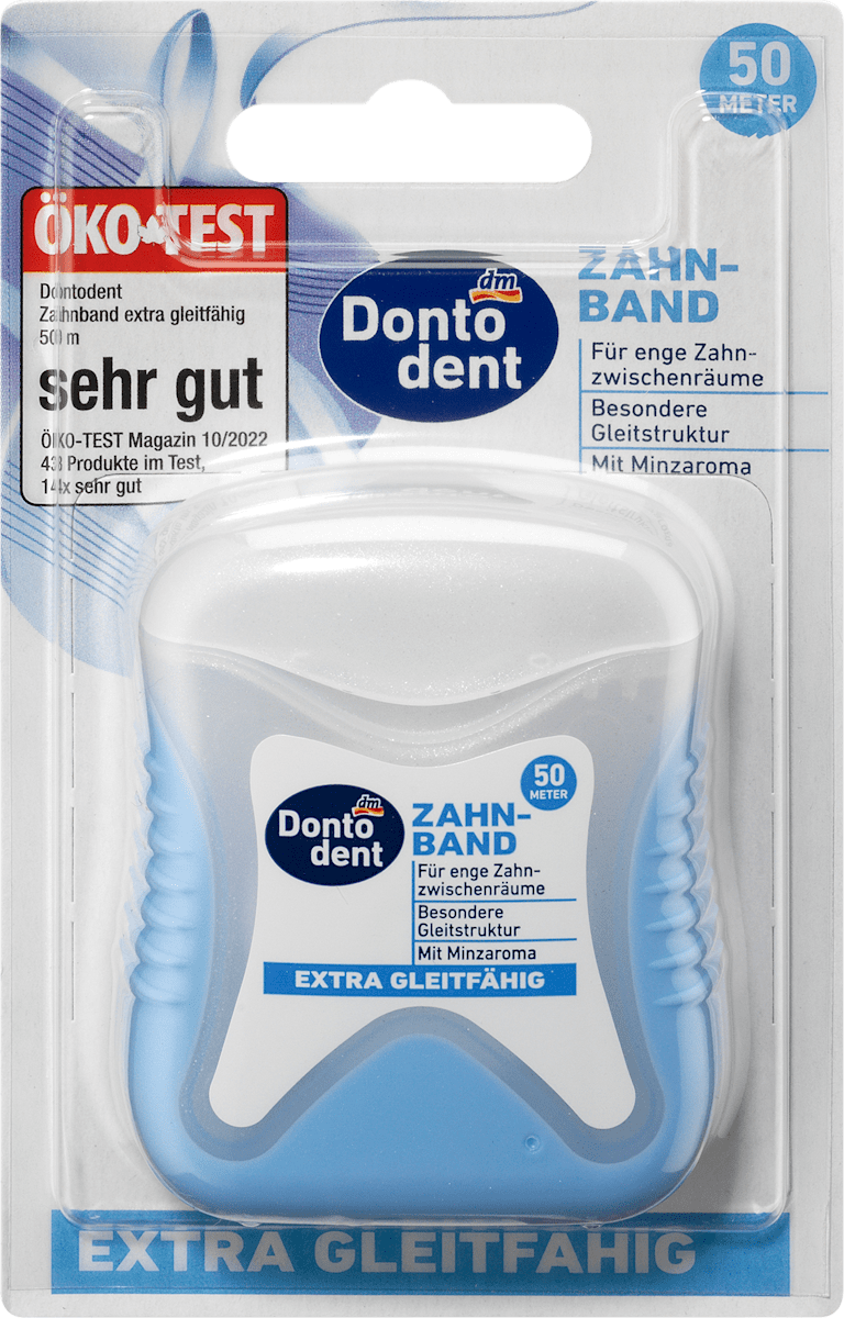 Dontodent Dontodent Zahnband extra gleitfähig, 50 m, 50 m dauerhaft ...