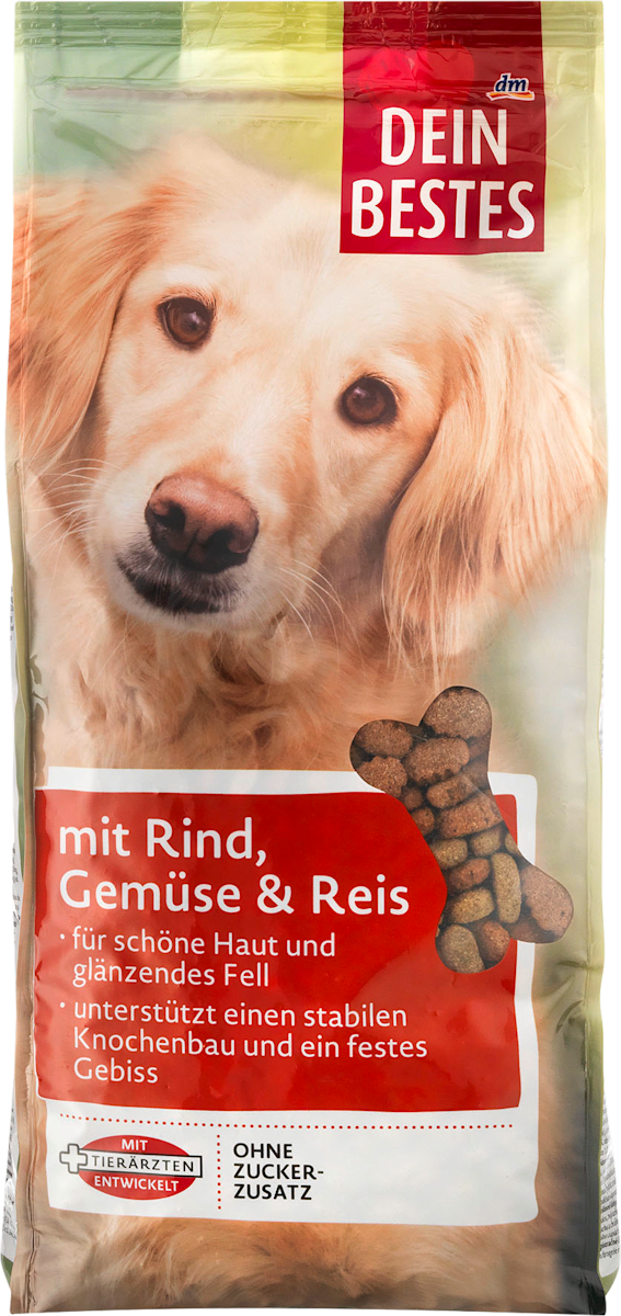 Dein Bestes Trockenfutter für Hunde mit Rind, Gemüse & Reis, 3 kg dauerhaft günstig online