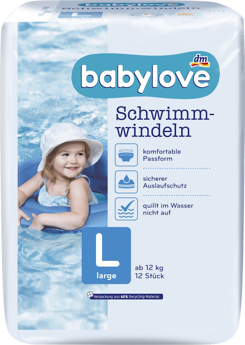 babylove Pelene za kupanje L (od 12 kg), 12 kom. dm.hr
