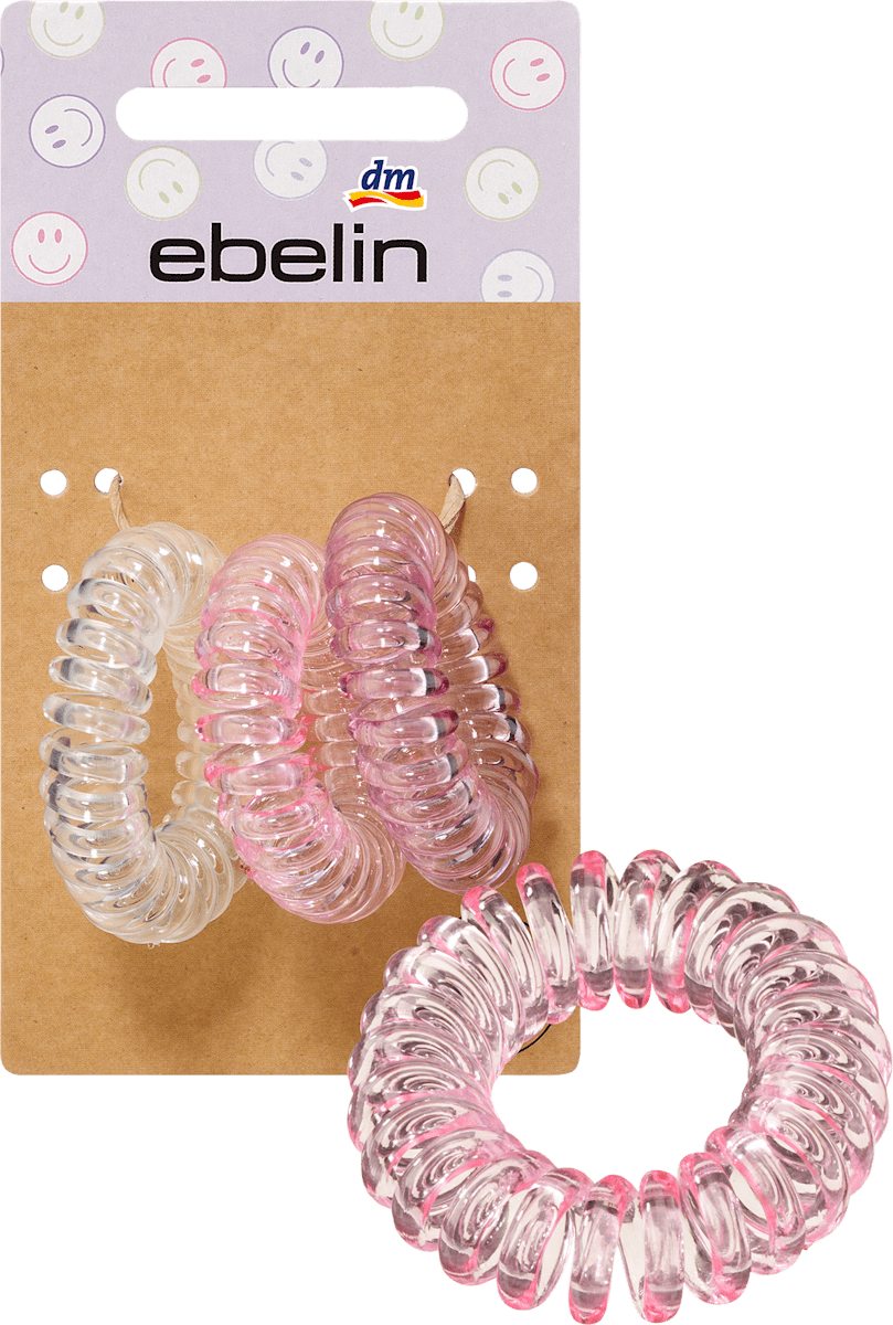 ebelin Haargummis Spirale Farb-Mix rosa, 3 St dauerhaft günstig online ...