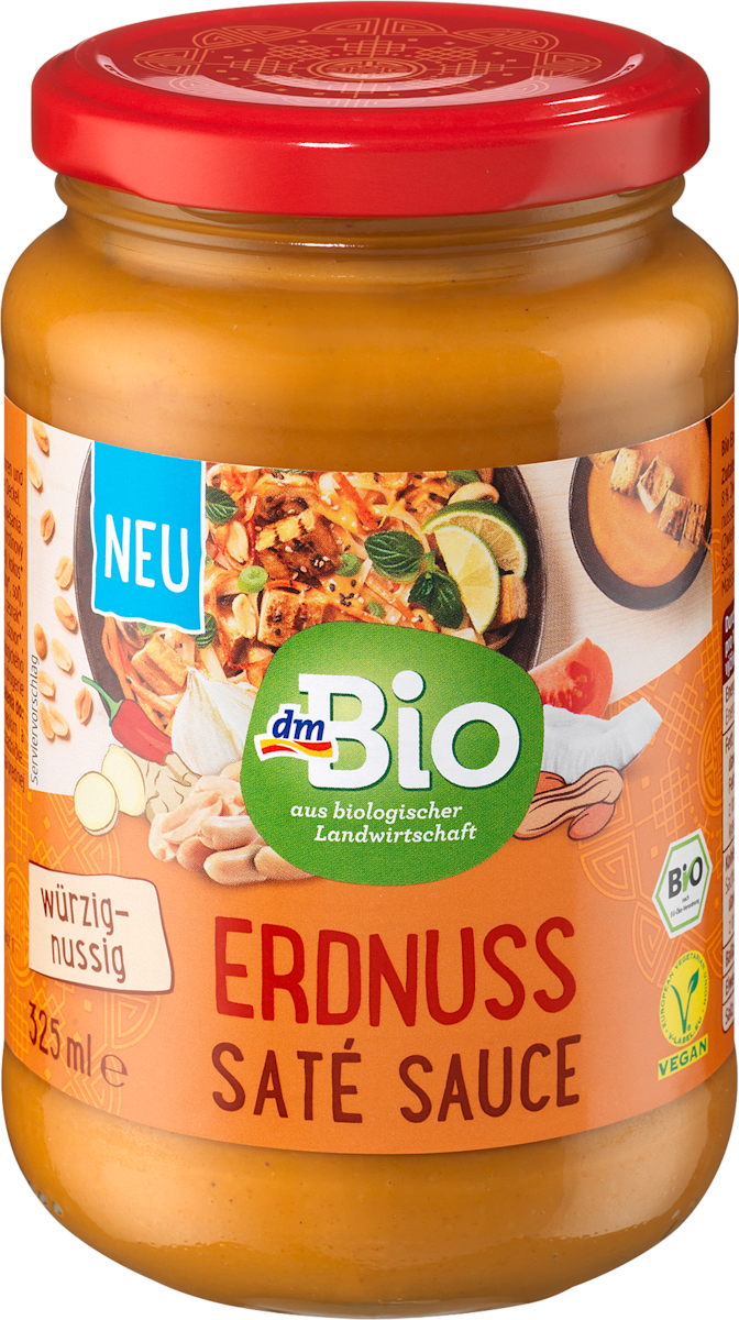 dmBio Erdnuss Saté Sauce, 325 ml | dm.at
