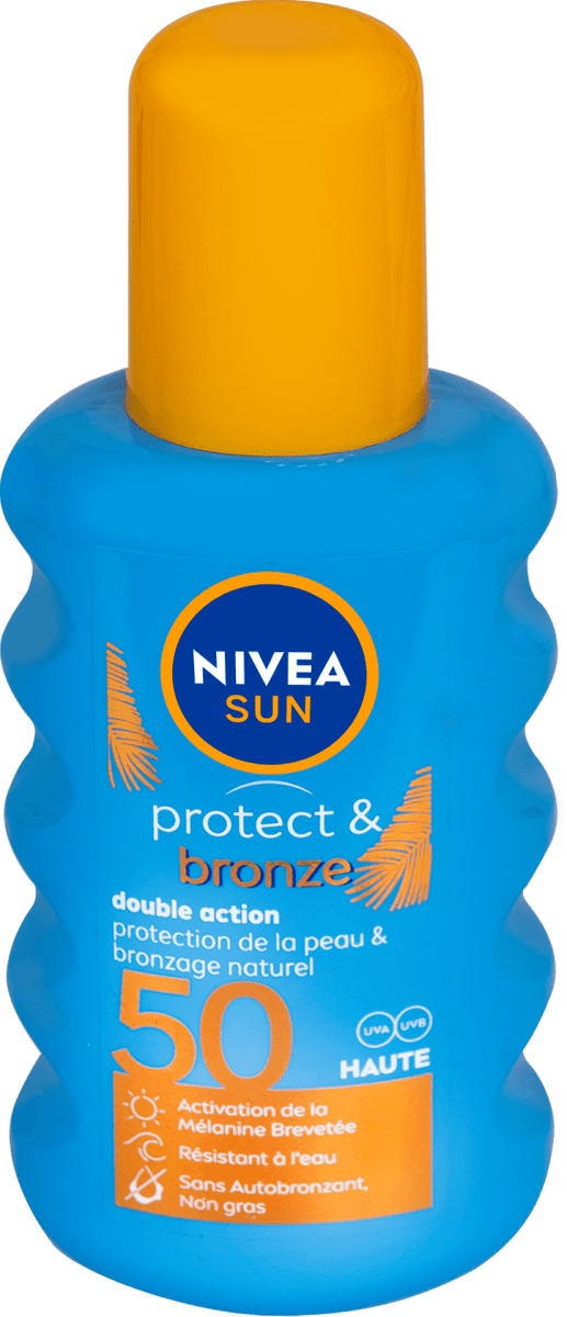 NIVEA SUN Слънцезащитен спрей Protect&Bronze SPF 50+, 200 ml Пазарувай ...