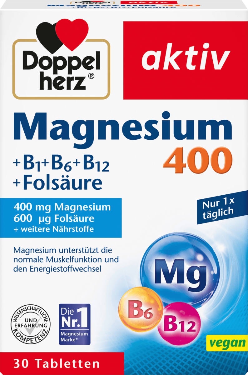 Magnesium 400mg Tabletten 30 St, 38,9 g