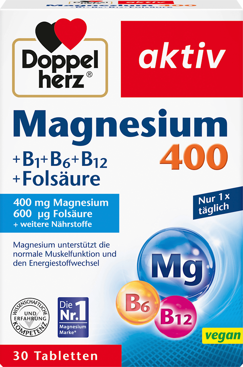 Magnesium 400mg Tabletten 30 St, 38,9 g